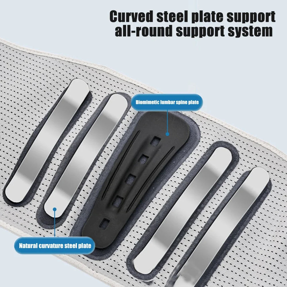 Faja Lumbar Ajustable con Almohadilla Ergonómica | Soporte de Espalda para Alineación de Columna, Ciática, Escoliosis y Hernias – Unisex