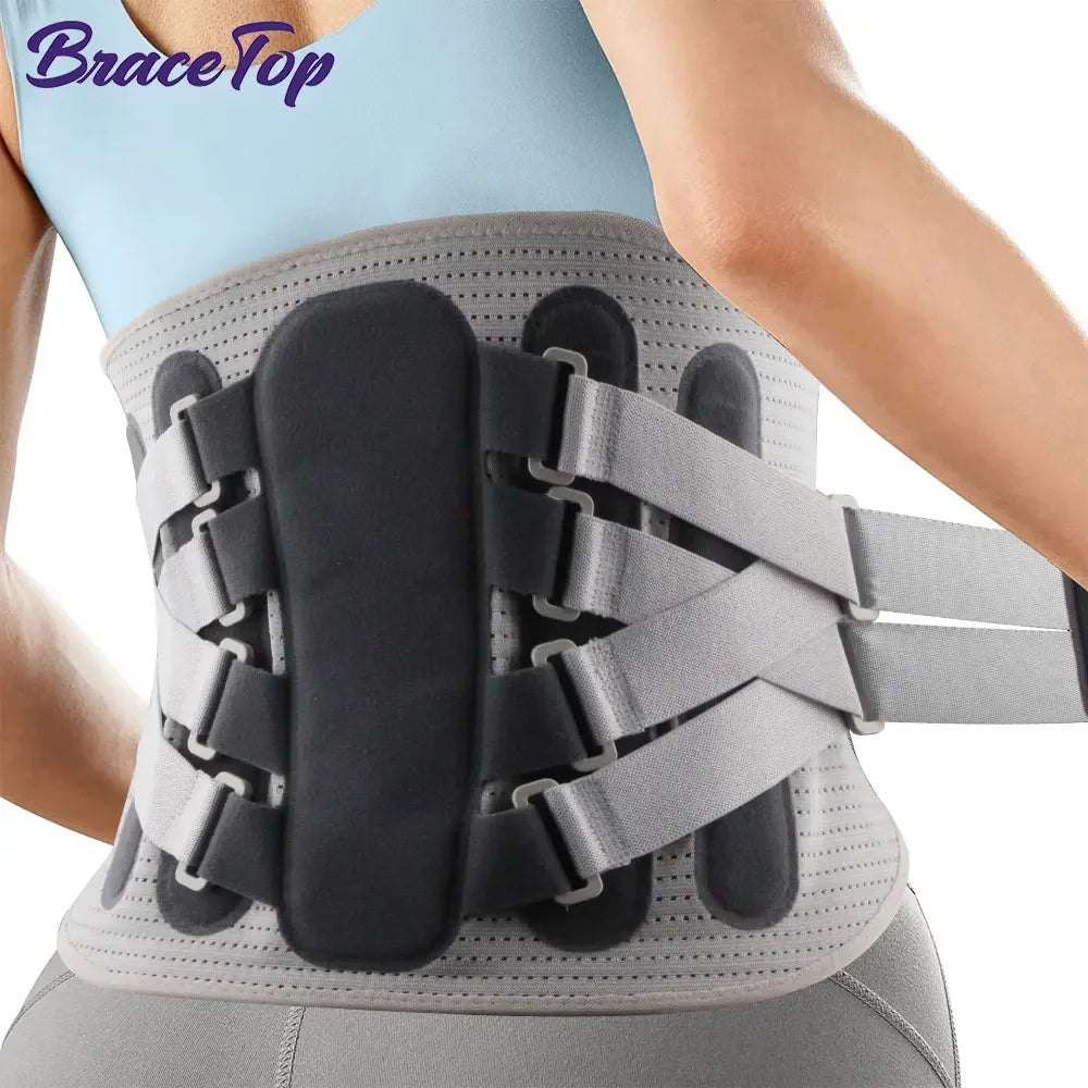 Faja Lumbar Ajustable con Almohadilla Ergonómica | Soporte de Espalda para Alineación de Columna, Ciática, Escoliosis y Hernias – Unisex